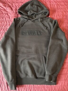 DEWALT Men's Gray Hooded Pullover Sweatshirt